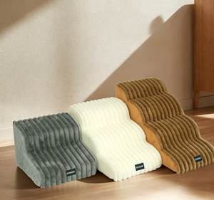 Escalier pour animaux de compagnie, marches épaisses, amovibles, lavables, antidérapantes, en mousse, pour petits chiens et chats, échelle multi-étages pour lit, chiots, chatons, marches douces pour animaux de compagnie - Product Image 2