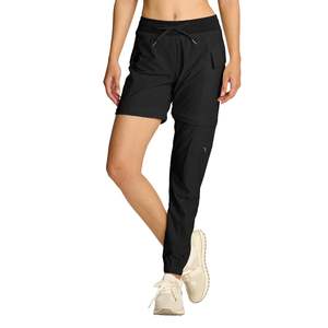 Summer Nylon Spandex <strong>Women's</strong> Printed Hiking Pants Convertible Lightweight <strong>Zip</strong>-<strong>Off</strong> Outdoor Pants Quick Dry Joggers with Pocket - Product Image 3