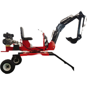Miniexcavadora Agrícola de 2 Ruedas y 360 Grados con Tracción de Araña, Retroexcavadora con Gancho para Pendientes Empinadas - Product Image 5