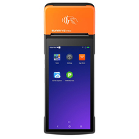 Akses Parkir Layar Sentuh Genggam 4G Android Pos dengan Printer Terminal