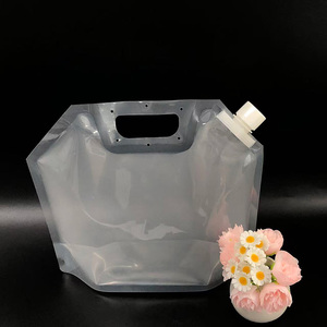 Bolsa de plástico transparente de 1 litro, termosellable, resistente, con boquilla, para jugo, bebidas y leche. - Product Image 6