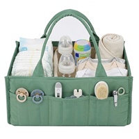 Tas Popok Bayi Portabel Berkapasitas Besar, Ringan, Multifungsi, Anti Air, dengan Pegangan Quilted