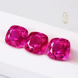 Wholesale Lab Grown Cushion Cut <strong>Ruby</strong> <strong>Stone</strong> 4*4MM to 15*15MM for Fine Jewelry Making Loose Gem <strong>Stone</strong> Rose Red <strong>Ruby</strong> - Product Image 1