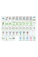 Ensemble de Mahjong pliable de luxe CXSL DZ en acrylique bleu à 4 couches, 166/160 tuiles sculptées avec précision, coffret, Mahjong américain, cadeau de Noël