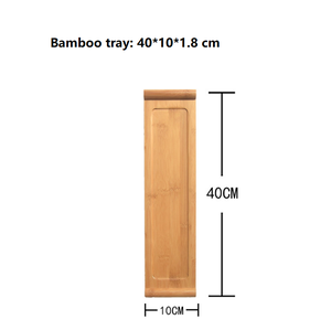 Bandeja Rectangular de Bambú Ecológica para Postres, Té, Café, Decoración y Platos - Product Image 6