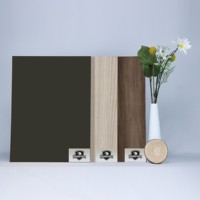 Tablero de MDF Melamínico de Color Sólido de 4x8 pies, Resistente al Fuego y a la Humedad, Superficie Lisa para Interiores de Apartamentos, Hoteles, Cocinas y Baños
