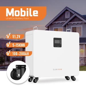 SunArk Solar Mobile Lithium <b>Batteries</b> Pack 48V 100Ah 200Ah 300Ah 10Kw 15Kw Lithium Ion Home <b>Battery</b> <b>Backup</b> Storage System - Product Image 1