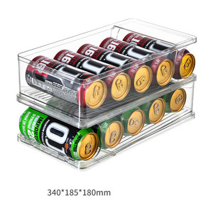 Precio directo de fábrica Soporte de lata de bebida apilable multicapa para gabinete de refrigerador Dispensador de latas de refresco - Product Image 6