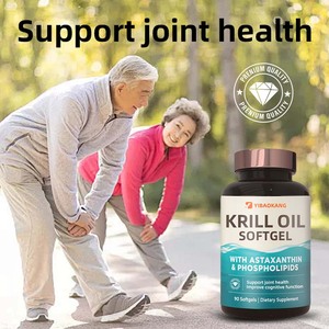 Cápsulas blandas de aceite de krill antártico que contienen omega-3 EPA DHA astaxantina y fosfolípidos apoyan la salud del cerebro y el corazón de las articulaciones - Product Image 2