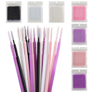Cotonete de Nylon Descartável de Ponta Longa para Enxerto de Cílios, Limpeza de Tatuagens e Remoção de Maquiagem - Ferramenta de Beleza - Product Image 1
