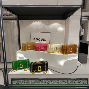 Sacs à main de luxe unisexes <span class=keywords><strong>Looen</strong></span>, capacité 2-2,9 L, vente en gros, sacs à bandoulière en PU avec fermeture éclair et chaîne - Product Image 2