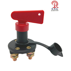 Cross-Border <strong>Double</strong> Copper-Pole Knob-Type Main Power Switch Car <strong>Battery</strong> <strong>Disconnect</strong> Switch Anti-Leakage Four-Hole OLIVER Switch - Product Image 3