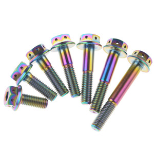 Bu lông Titan M7 <span class=keywords><strong>x</strong></span> 32mm TC4 cấp 5 dành cho mâm xe BBS HRE SSR BC <span class=keywords><strong>WORK</strong></span> OZ <span class=keywords><strong>Rays</strong></span>, kiểu lục giác ba cạnh, mâm ba mảnh, vít/ốc titan rèn - Product Image 6