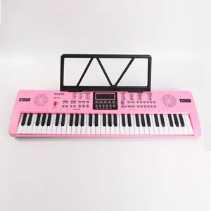 Kızlar müzik klavye 61 tuşları elektronik klavye çocuklar için elektronik org taşınabilir piyano oyuncak enstrüman