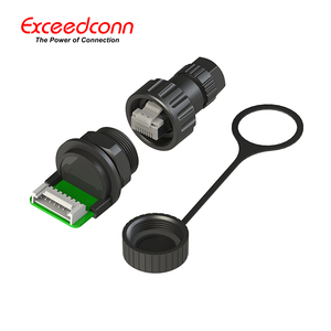 <span class=keywords><strong>Prise</strong></span> et <span class=keywords><strong>prise</strong></span> de courant IP68 <span class=keywords><strong>RJ45</strong></span>, connecteur de montage sur panneau <span class=keywords><strong>RJ45</strong></span>, connecteur étanche - Product Image 4