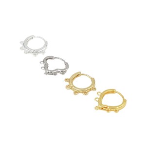 Geometric Earring <b>Clips</b> With Five Rings Mixed Shapes Copper Plated For Earring Making DIY Jewelry Findings A39 - Product Image 5