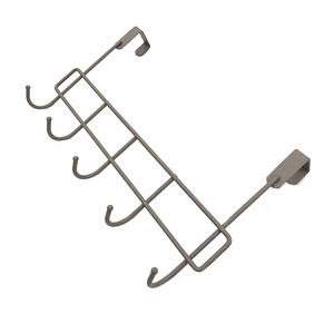 Over The Door 6 Coat Rack, Trang Trí Kim Loại Door Hooks Hanger Chủ Cho Nhà Văn Phòng Nhà Bếp Sử Dụng <span class=keywords><strong>Hook</strong></span> Organizer Giá - Product Image 3
