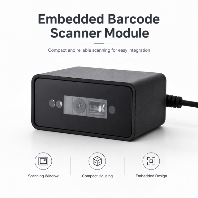 TF540H Embedded QR Code Scanner with OCR & QR Reader USB Interface 2-Year Warranty for Self-Service Hotel Check-in Terminals