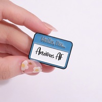 Pin de Metal Esmaltado con Logotipo Personalizado, Placa de Identificación con Nombre, Insignia para Solapa, Regalo o Souvenir