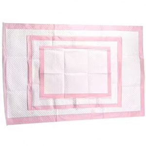 Tapis de propreté jetables super absorbants roses pour chiots et chiens, en SAP et PE, en papier de soie de bois, pour l'entraînement à la propreté des chats et l'absorption des odeurs et des urines - Product Image 5
