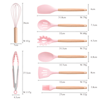 Ensemble de 17 ustensiles et accessoires de cuisine, outils de cuisine, gadgets, accessoires de cuisine, outils de cuisson avec couteau de cuisine