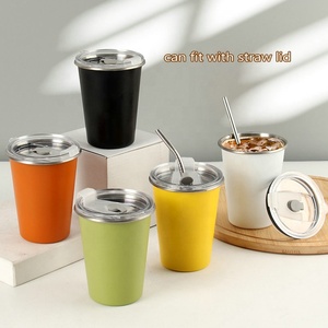 12oz 16oz bán buôn cắm trại Stackable <span class=keywords><strong>pint</strong></span> cup, đơn tường thép không gỉ cup - Product Image 4