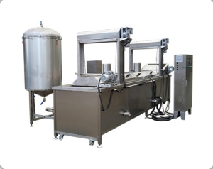 Máquina automática para hacer aperitivos de maíz frito Línea de producción de freidora Chips Máquina para freír continuamente - Product Image 1