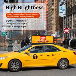 Wifi digital de dos caras 4G 3G Control inalámbrico Taxi Top Led Display Screen Sign - Product Image 4