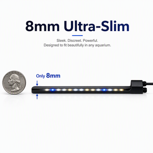 Lumière LED pour aquarium Quanying Pet 8 mm ultra-mince, CRI élevé 92Ra+, spectre complet, pour aquarium planté d'eau douce, dimmable - Product Image 2