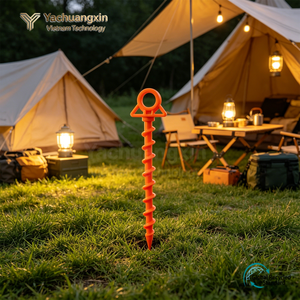 YACHUANGXIN VIETNAM YCX-0907 Outdoor <b>Tent</b> Peg Spiral Sheep Horn Plastic Camping Climbing <b>Canopy</b> <b>Tent</b> Reinforced All Seasons - Product Image 6