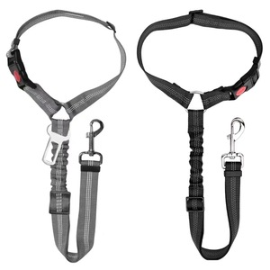 Arnés extraíble para cinturón de seguridad de coche para perros Correa 3 en 1 con correa elástica ajustable Nylon Durable - Product Image 1