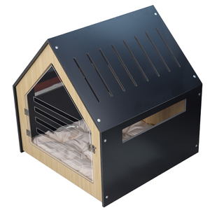 Anpassbares Massivholz-Innenhaus für Katzen und Hunde mit Abnehmbarem Haustiermöbel - Product Image 6