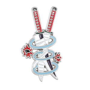 Popüler Anime Tasarımlı Yumuşak Mineli Rozet, Çocuklar İçin Koleksiyonluk Anime Kılıç Rozet Seti - Product Image 5