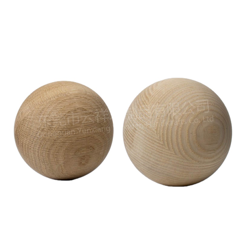 Wooden Round Balls, Unfinished Wood Round Balls, Hardwood Sphere Orbs For Crafts and DIY Projects, Woodworking