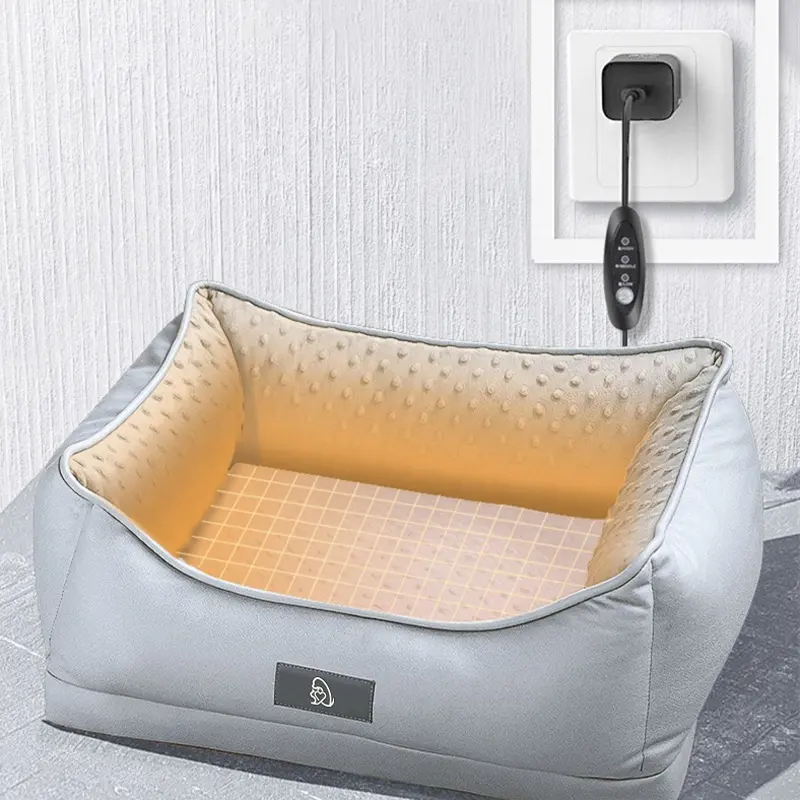 Luxo Dog quente Ninho Sujeira-resistente Down Silk Warmful Pet aquecimento Sofá-cama