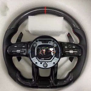 Volante de fibra de carbono para Benz W204 W205 W207 W211 W212 W213 W221 A200 <span class=keywords><strong>A180</strong></span> A260 A45 Amg C63 W206 E63 G63 - Product Image 6