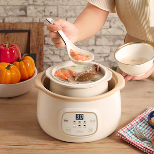 <span class=keywords><strong>1.5l</strong></span> máy vi tính điều khiển 260W gốm lót mini điện nồi hầm đa năng hộ gia đình sử dụng trắng lập trình sous vide - Product Image 6