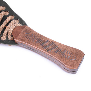 Pala de Madera Antigua BDSM con Mango de Madera y Cuerda de Cáñamo para Atar, Juguetes Sexuales, Pala para Azotes y Juegos Sexuales - Product Image 6