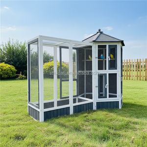 SDB011 Vente en gros de volières en bois pour oiseaux vivants, modèles de volières extérieures de grande taille, <span class=keywords><strong>cage</strong></span> à oiseaux pour jardin, nichoir pour oiseaux - Product Image 3