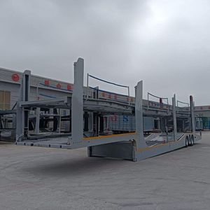 Semi-remorque porte-voitures à plateau bas en acier, 8 places, 2 essieux, 13 m, charge utile 25001-30000 kg, pneus 12R22.5, à chargement rapide - Product Image 4