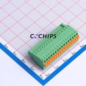 DB2EKD-2.5-16P-GN Plug-in Terminal Block P=2.5mm Connector ( Connector Type: Male Plug )( Construction: 1x16P )( Pitch: 2.5mm ) - Product Image 1