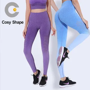 Groothandel Naadloze Hoge Taille Ademende Custom Hoge Elastische Yoga Broek Sport Panty Snel Droog Alphalete Leggings Voor Vrouwen
