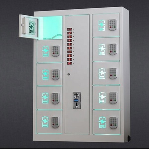 Modern Coin Operated Phone <strong>Charging</strong> Locker Commercial <strong>Cellphone</strong> <strong>Charging</strong> <strong>Station</strong> with Payment - Product Image 2