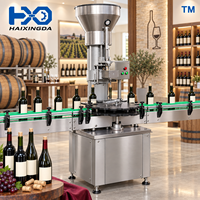 Machine automatique de mise en bouchon de bouteilles de vin avec alimentation en liège par presse pour bouteilles en verre, ligne d'équipement d'emballage et de scellage de liège pour vin rouge