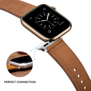 <span class=keywords><strong>Correa</strong></span> Vintage genuino cuero lazo reloj banda <span class=keywords><strong>Apple</strong></span> <span class=keywords><strong>Watch</strong></span> SE Serie 6 5 con iWatch banda <span class=keywords><strong>44</strong></span> 42 <span class=keywords><strong>mm</strong></span> - Product Image 3