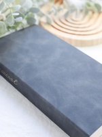 Carnet personnalisé en cuir PU suédé, reliure rigide, estampage à chaud sur le dos, journal cousu