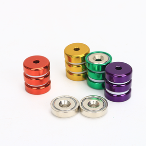 Imán de Neodimio Industrial Permanente de Alta Resistencia Maxwell, Grado N35, Recubierto de Níquel con Orificio Recto - Product Image 5