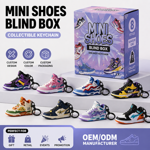 Fabricant de mini-sneakers 3D en PVC/<span class=keywords><strong>vinyle</strong></span>, porte-clés de <span class=keywords><strong>collection</strong></span> sur mesure, design OEM, boîte mystère - Product Image 1
