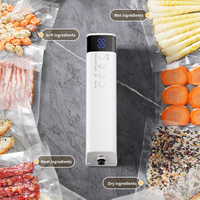 Scelleuse sous vide alimentaire domestique avec couvercles amovibles supérieur et inférieur, multifonctionnelle pour aliments secs et humides