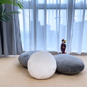 Manufactory Modern Round Velvet <strong>Bean</strong> <strong>Bag</strong> Chair Floor Cushion Throw <strong>Pillow</strong> Stuffed EPS <strong>Beans</strong> Custom Seat Backs Removable Cover - Product Image 3